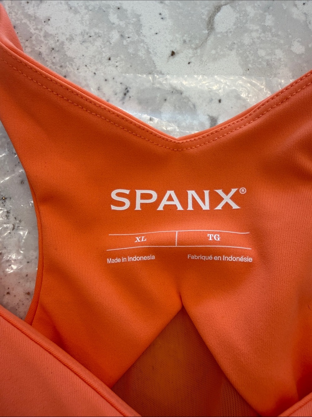 SPANX Orange Racerback Tank Top - Picture 3 of 5